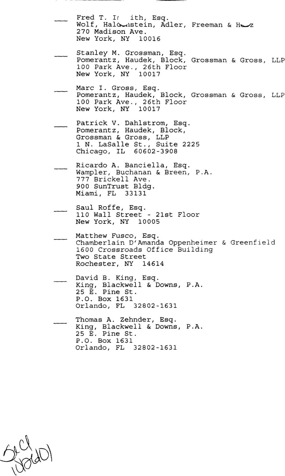 Pomerantz LLP Chicago, IL Office