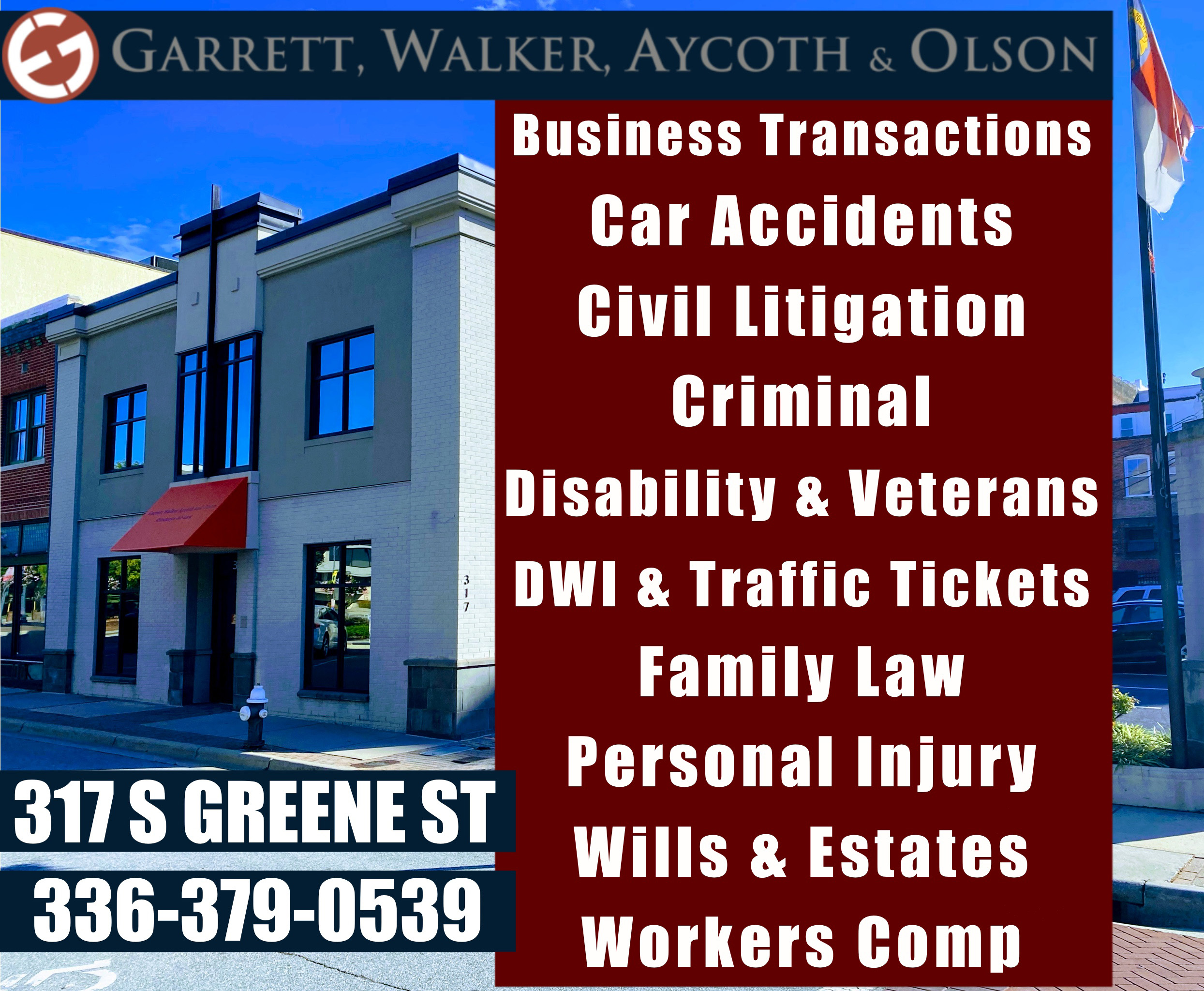 Garrett, Walker & Aycoth, PLLC Greensboro,  Office