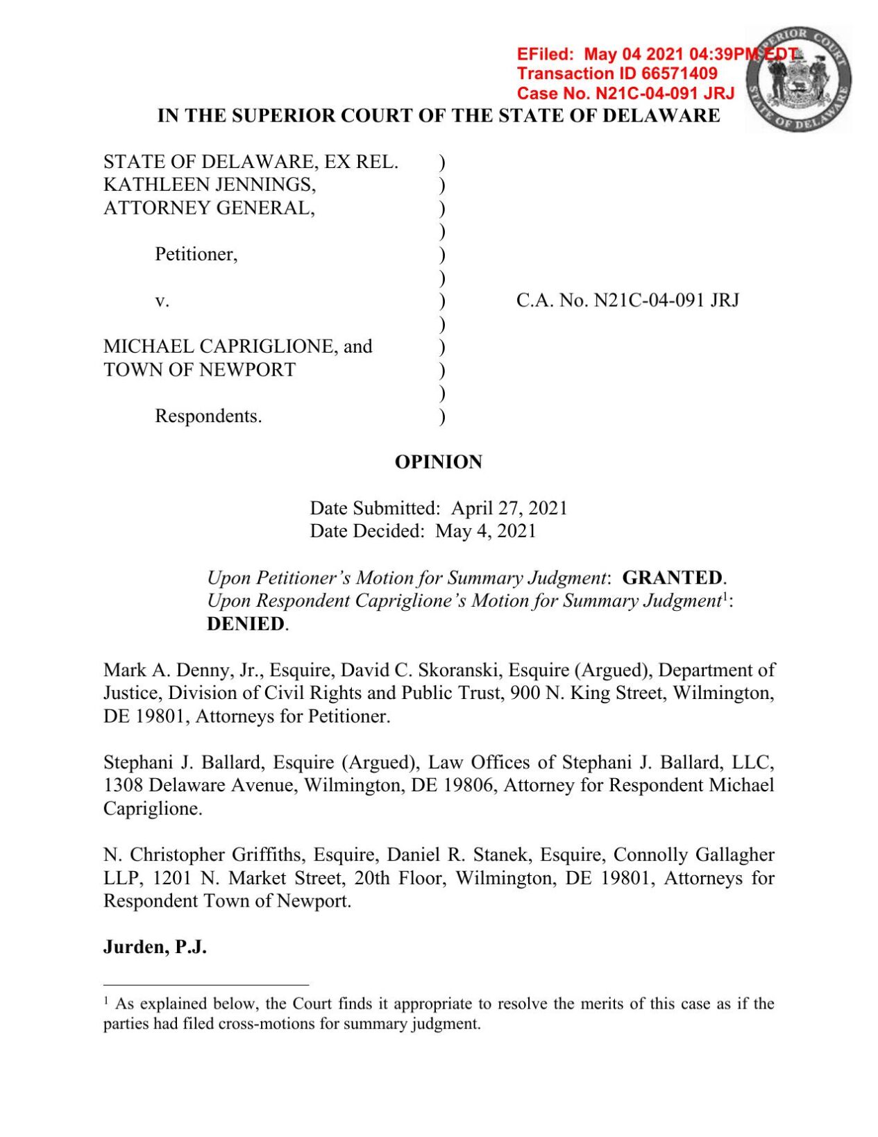 Connolly Gallagher LLP Wilmington,  Office