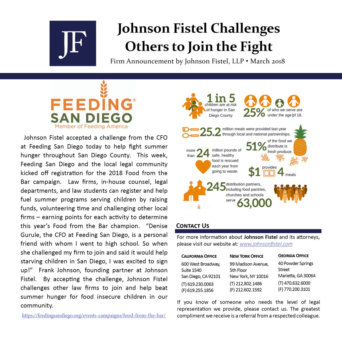 Johnson Fistel, LLP Marietta, GA Office