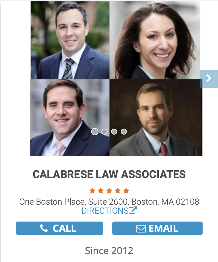 Calabrese Law Associates Boston,  Office
