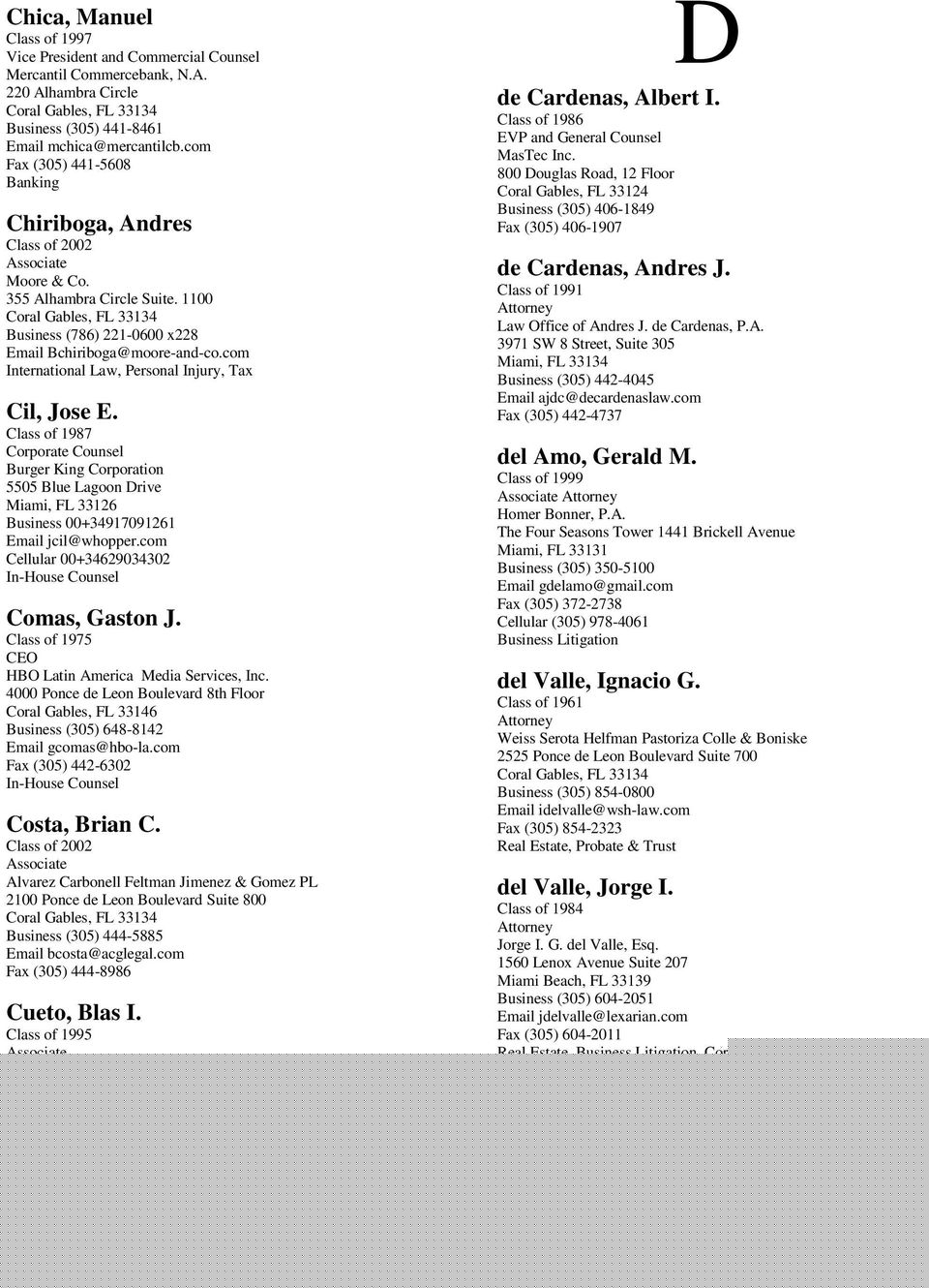 Del Amo Law Coral Gables, FL Office