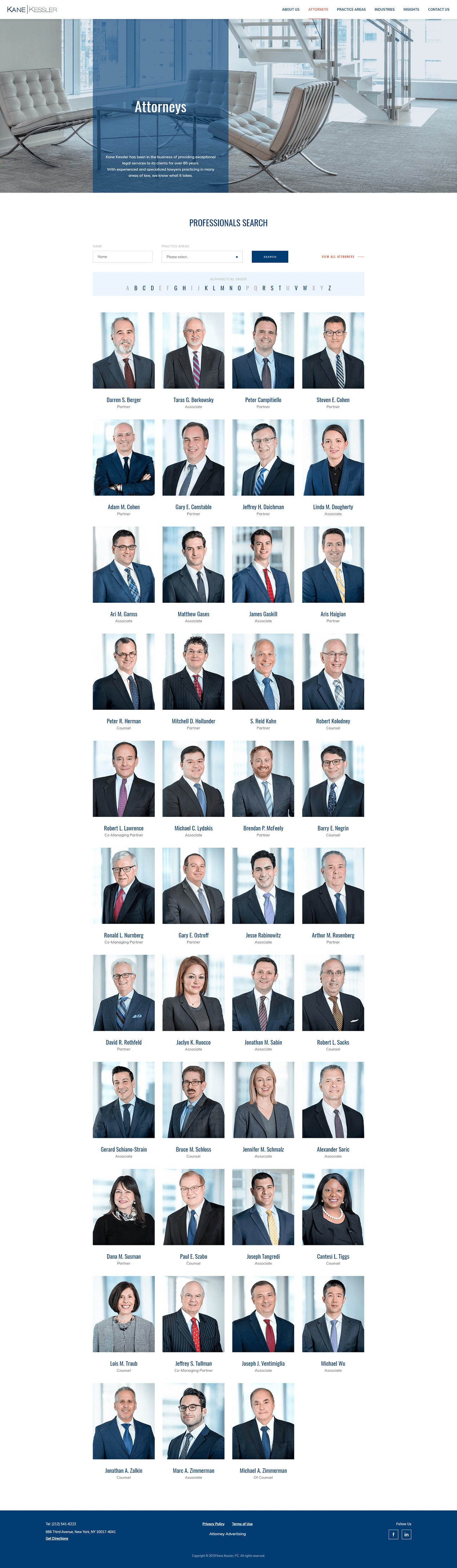Kane Kessler, P.C New York City, NY Office
