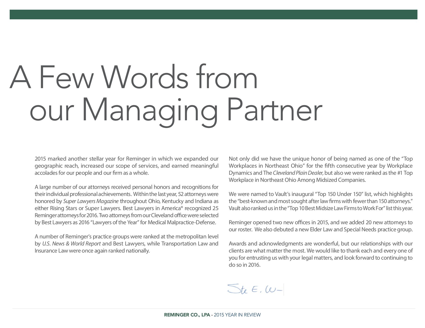 Reminger Co., LPA Cleveland, OH Office