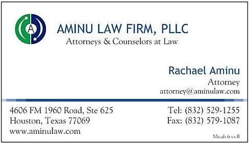 Aminu Law Firm, PLLC Houston, TX Office