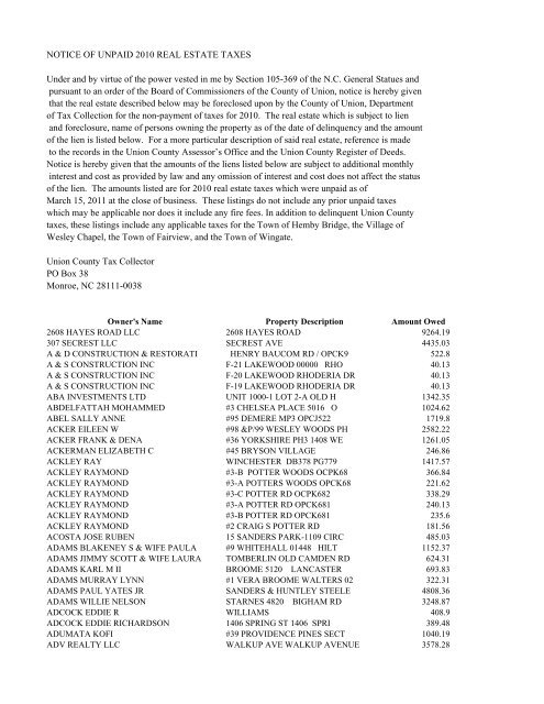 Robert J. Adams & Associates Monroe, NC Office