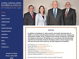 Gimmel, Weiman, Ersek, Blomberg & Lewis, PA Gaithersburg, MD Office