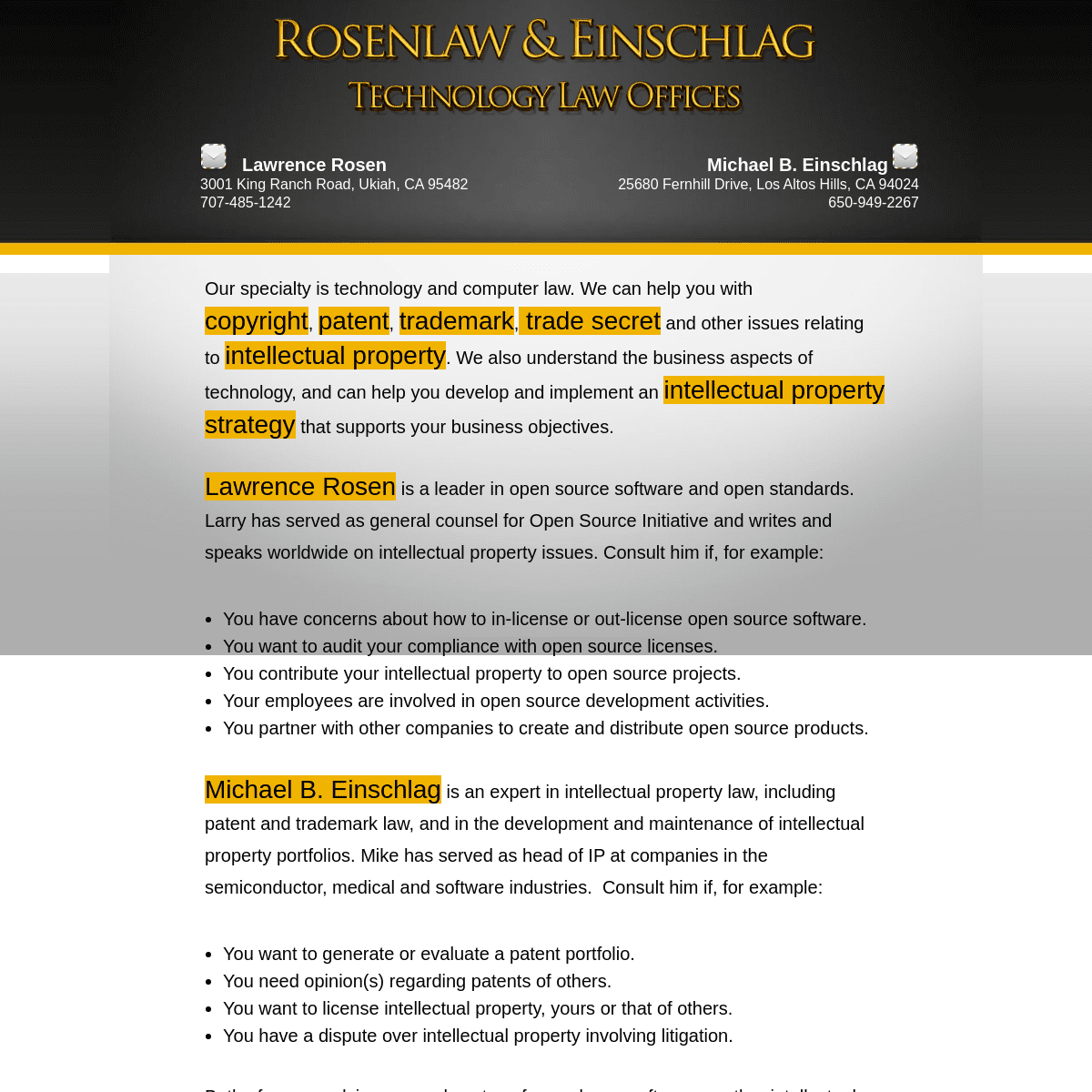 Rosenlaw & Einschlag Los Altos Hills, CA Office