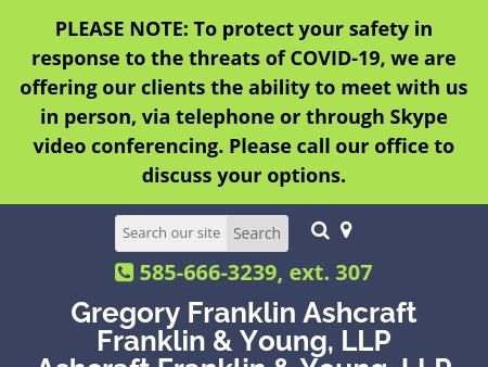 Ashcraft & Franklin, LLP Rochester, NY Office