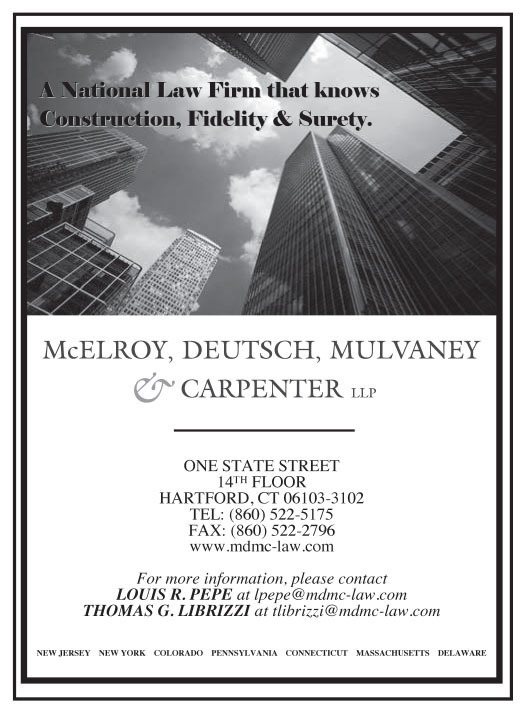 Mcelroy, Deutsch, Mulvaney & Carpenter LLP Hartford, CT Office
