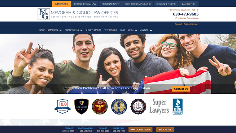 Mevorah & Giglio Law Offices Schaumburg, IL Office