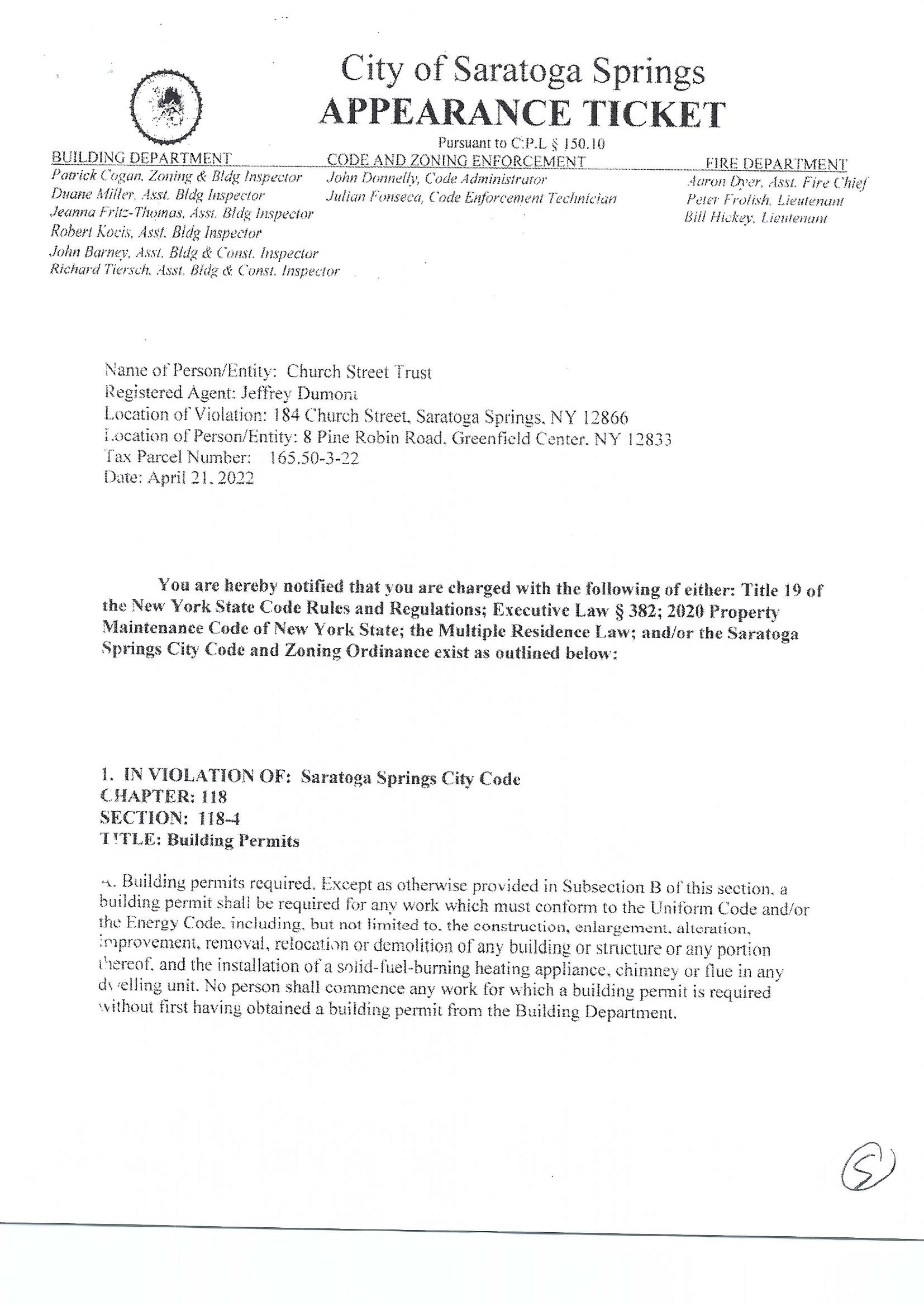 Couch White, LLP Saratoga Springs, NY Office