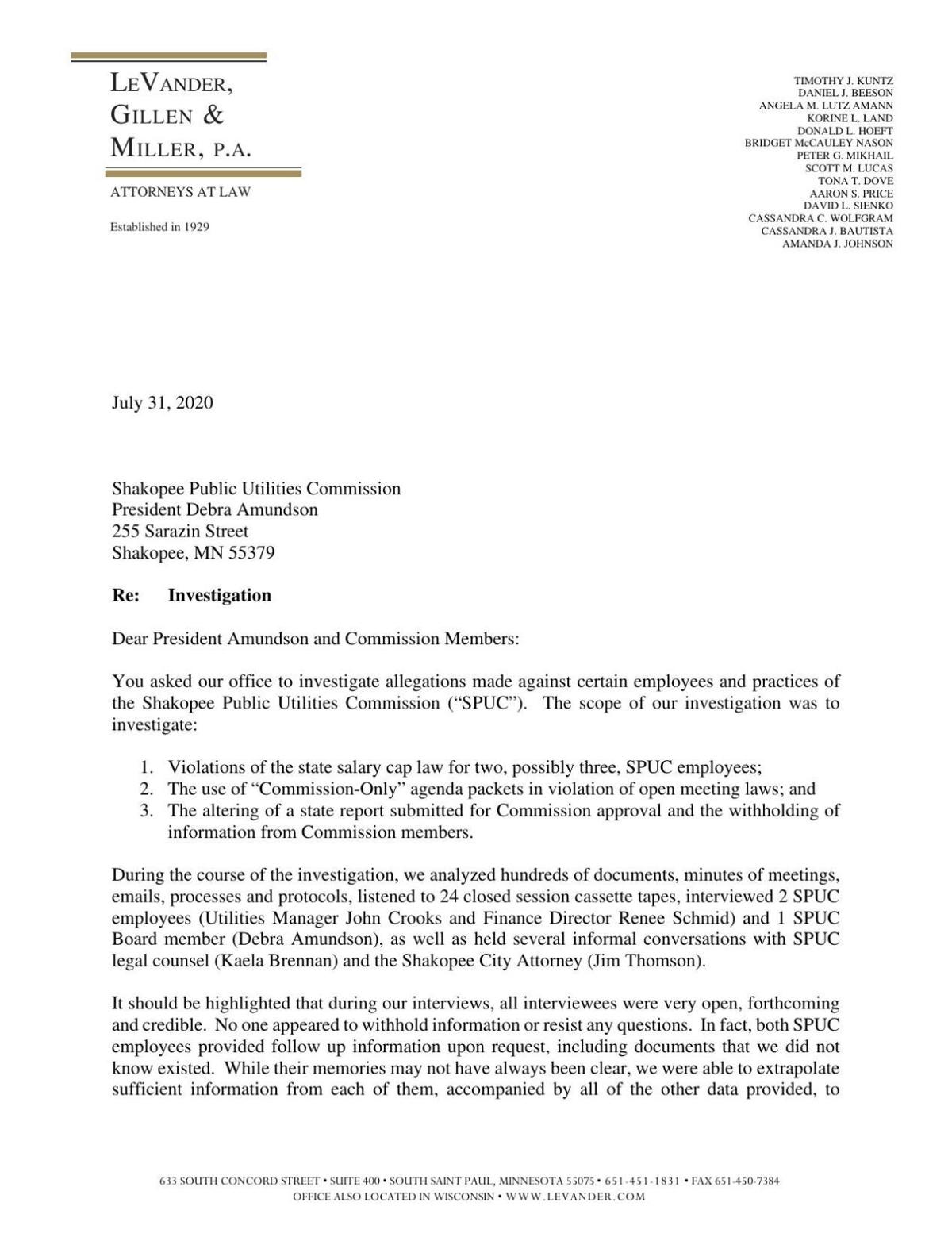 Levander, Gillen & Miller, P.A Eagan, MN Office