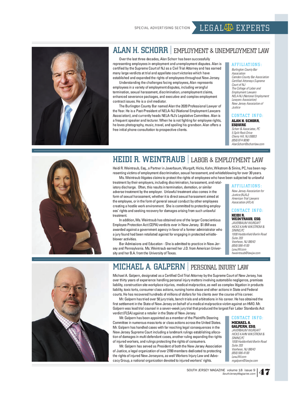 Alan H. Schorr & Associates, P.C Cherry Hill, NJ Office