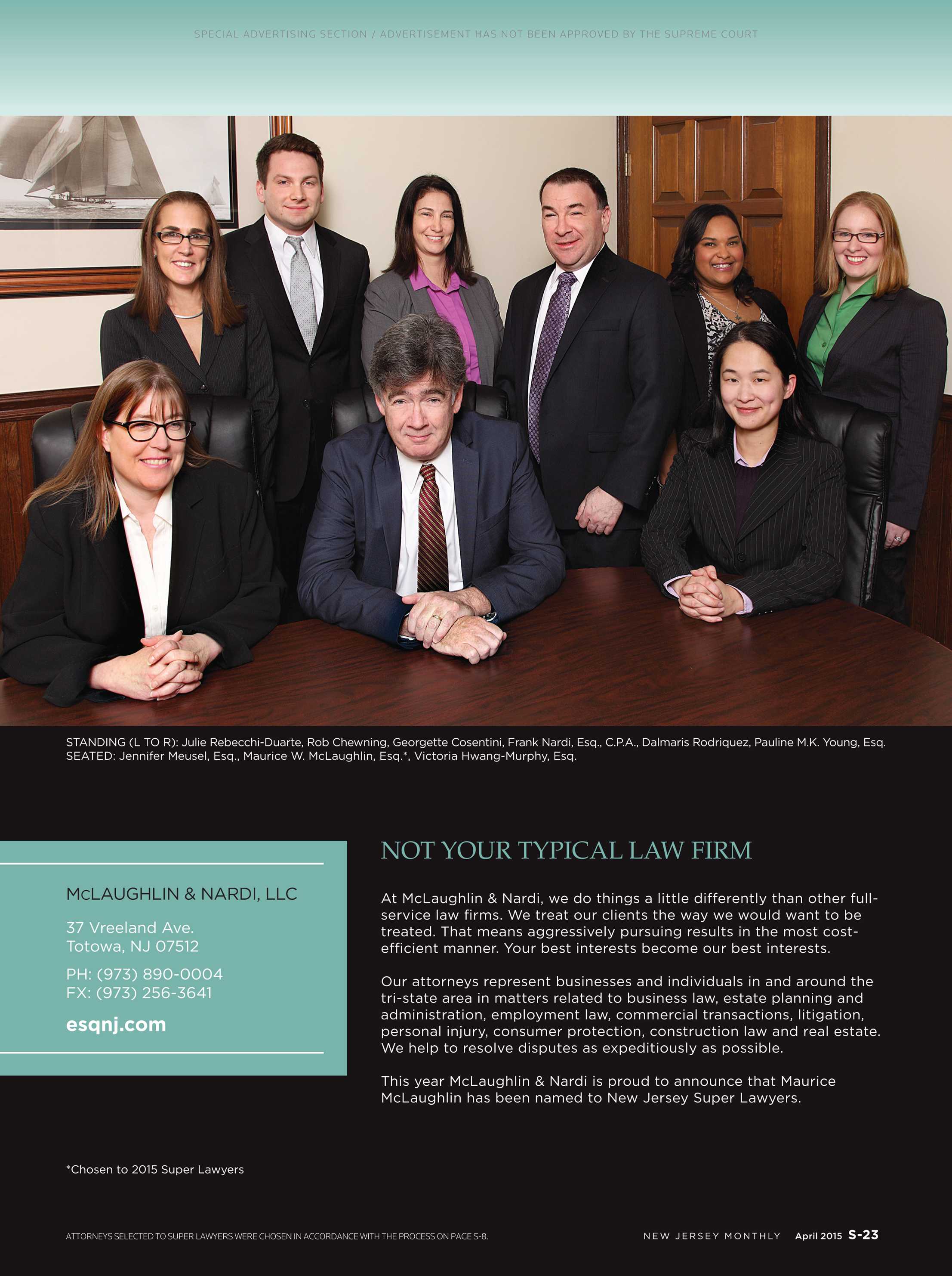 McLaughlin & Nardi, LLC Totowa, NJ Office