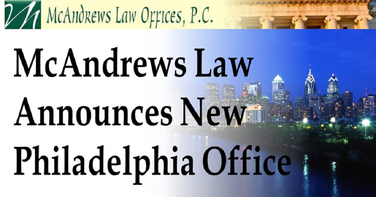 McAndrews Law Offices Philadelphia, PA Office