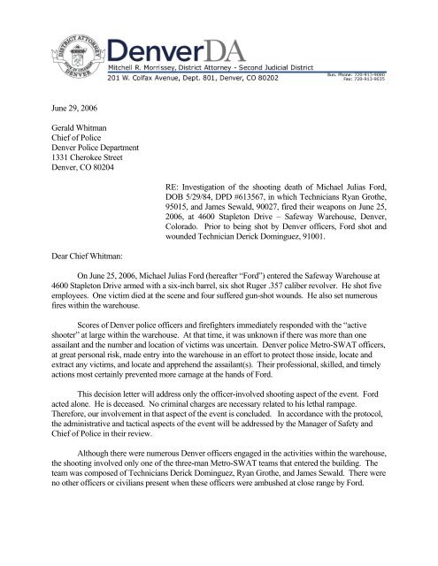 Ryan Law Denver, CO Office