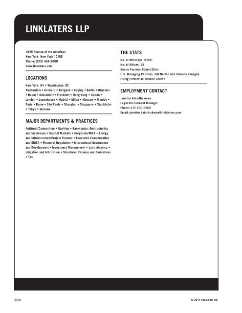 Linklaters New York City, NY Office