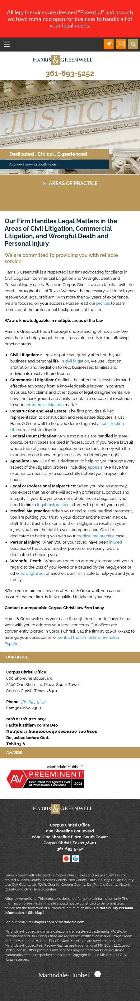 Harris & Greenwell Corpus Christi, TX Office