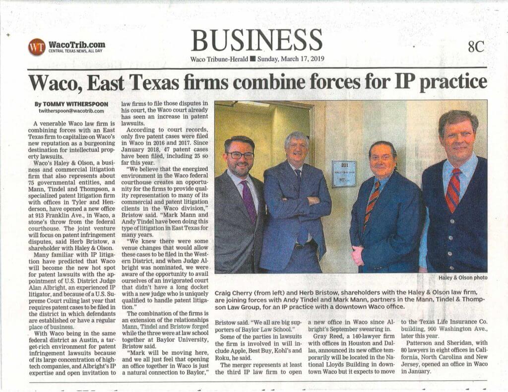 Haley & Olson, P.C Waco, TX Office