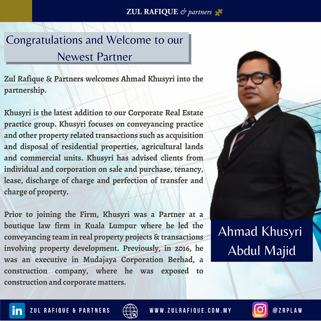 ZUL RAFIQUE & partners Kuala Lumpur, Malaysia Office