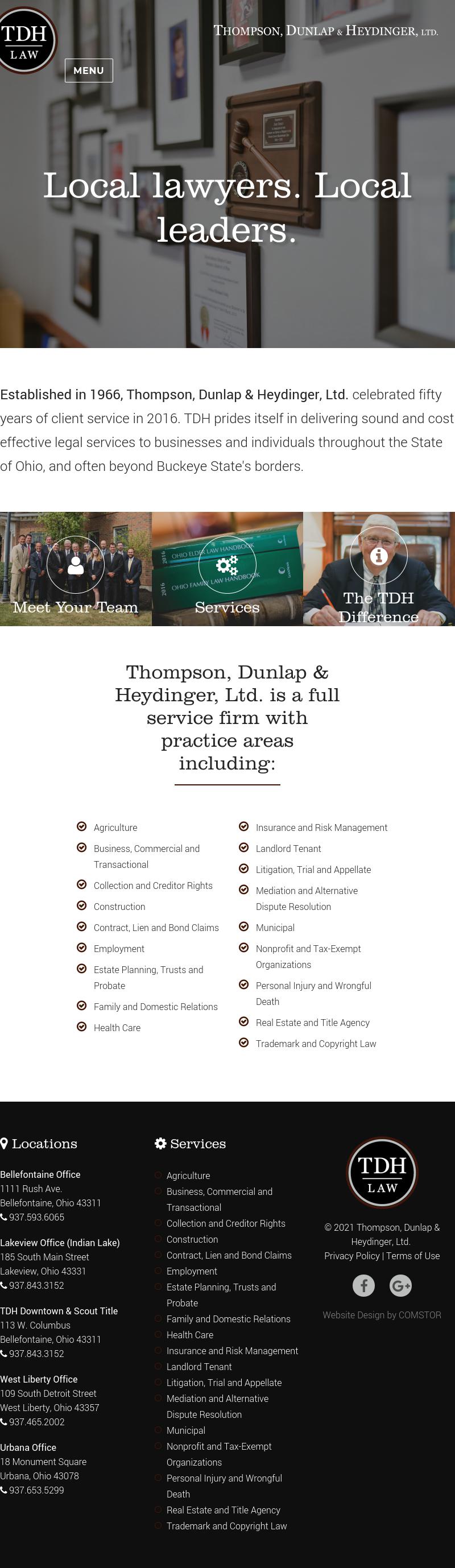 Thompson, Dunlap & Heydinger, LTD Bellefontaine, OH Office