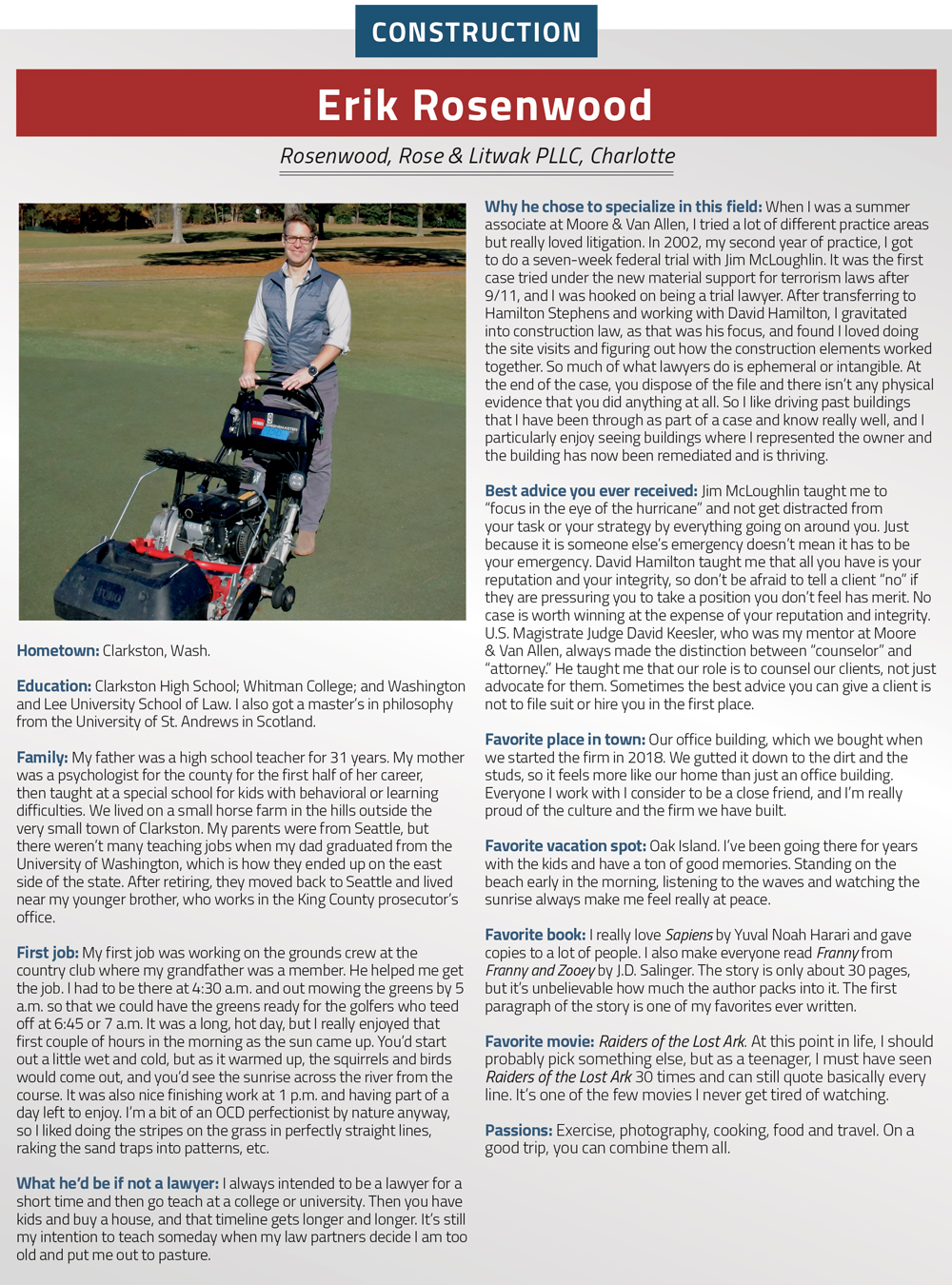 Rosen Law Firm, LLC Charlotte, NC Office