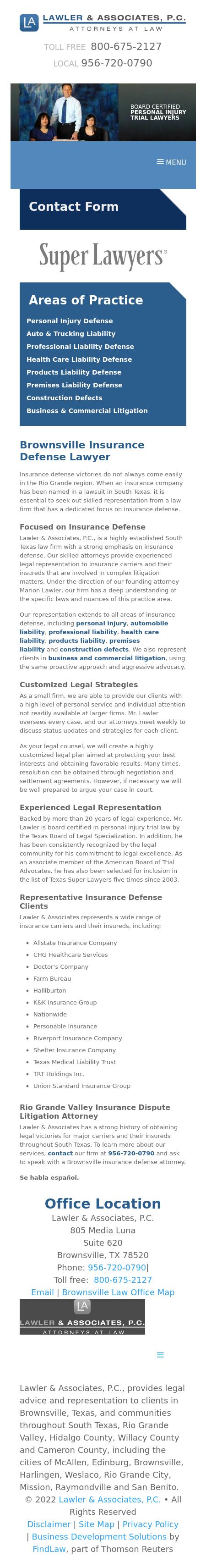 Lawler & Associates, P.C., Brownsville,  Office