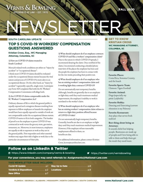 Vernis & Bowling Columbia, SC Office