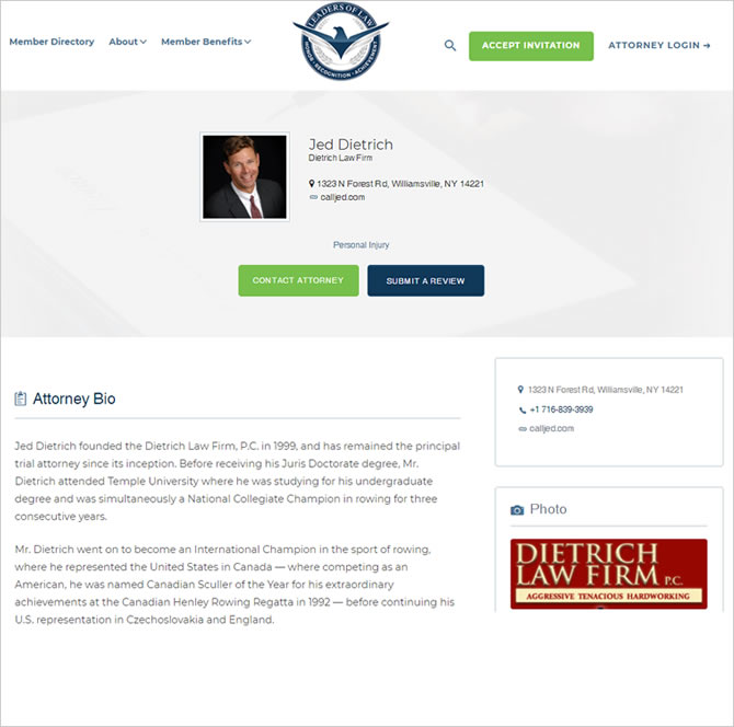 The Dietrich Law Firm Williamvsille, NY Office