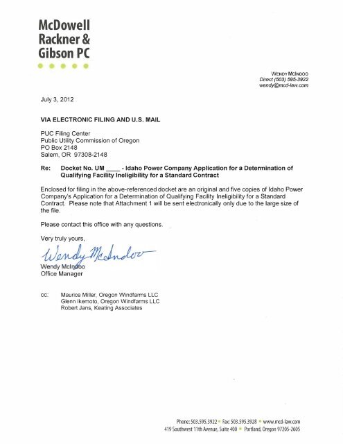 McDowell Rackner Gibson PC Portland,  Office