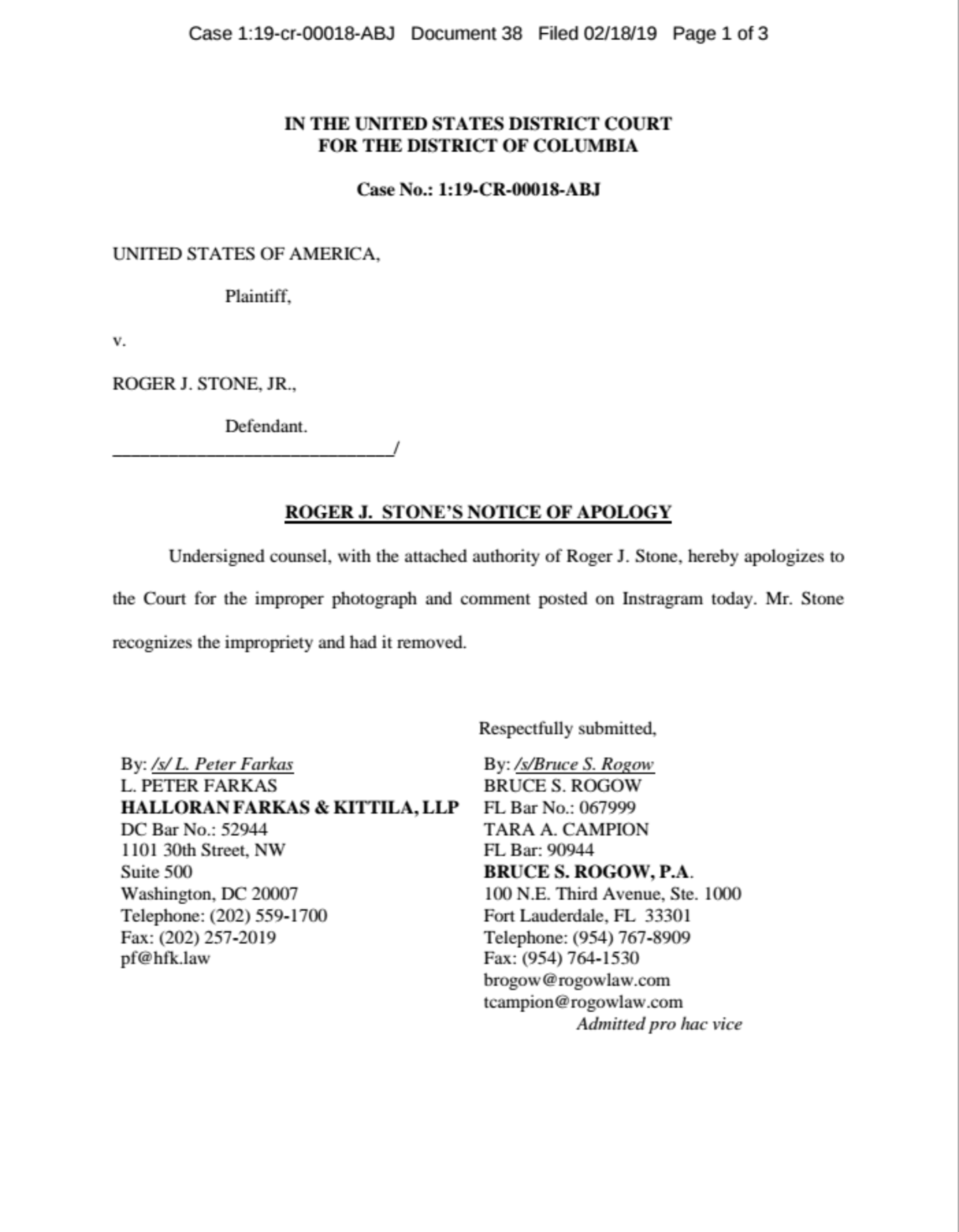 Halloran Farkas + Kittila LLP Washington, DC Office