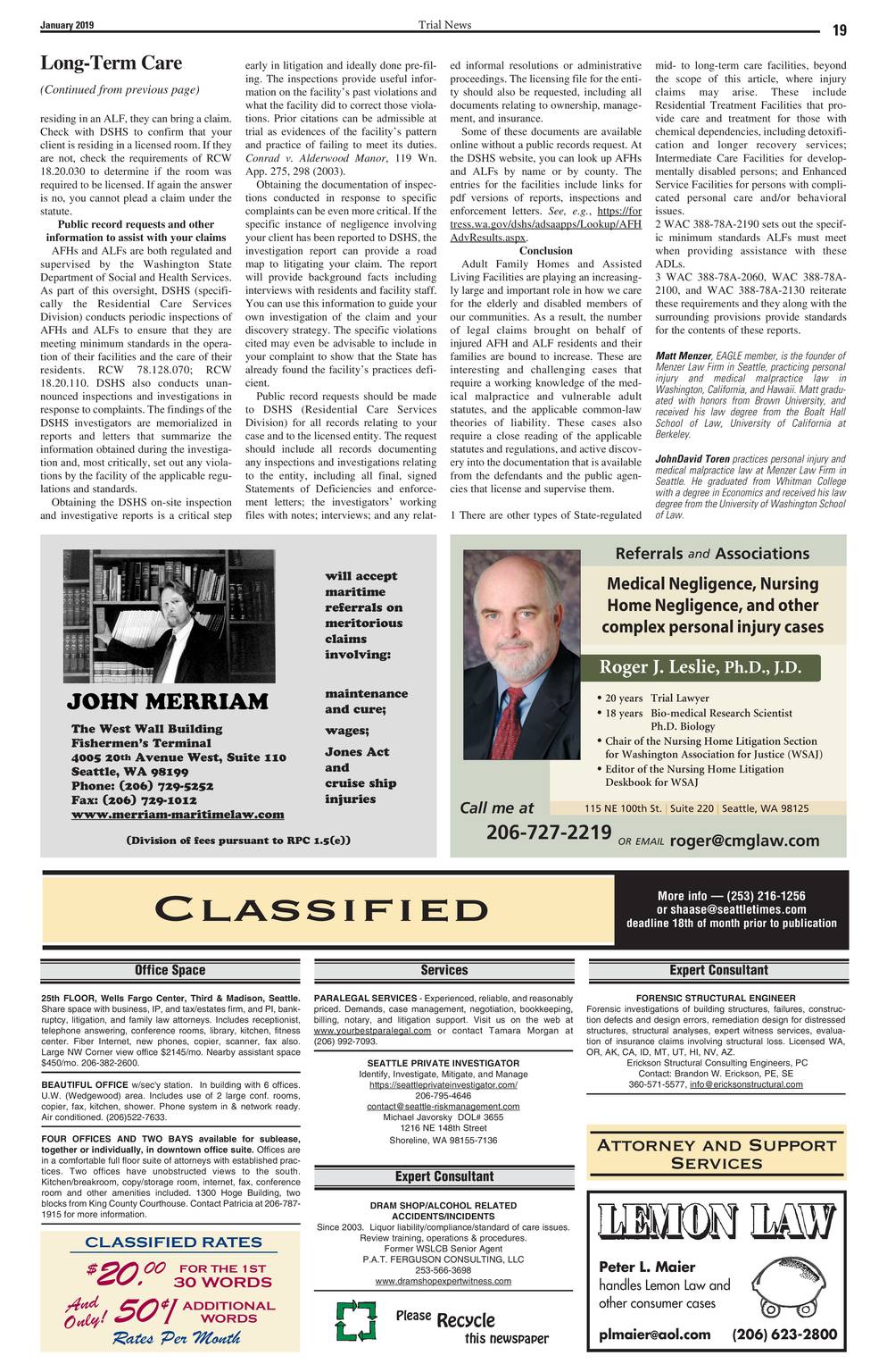 Chemnick, Moen & Greenstreet, PC Seattle, WA Office