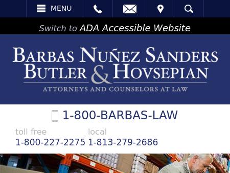 Barbas, Nunez, Sanders, Butler & Hovsepian Tampa, FL Office