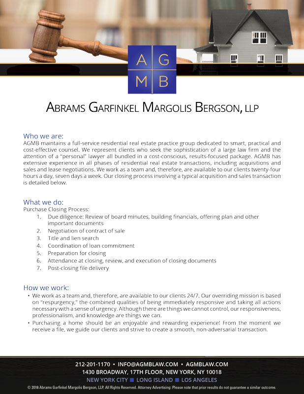 Abrams Garfinkel Margolis Bergson, LLP Long Beach, NY Office