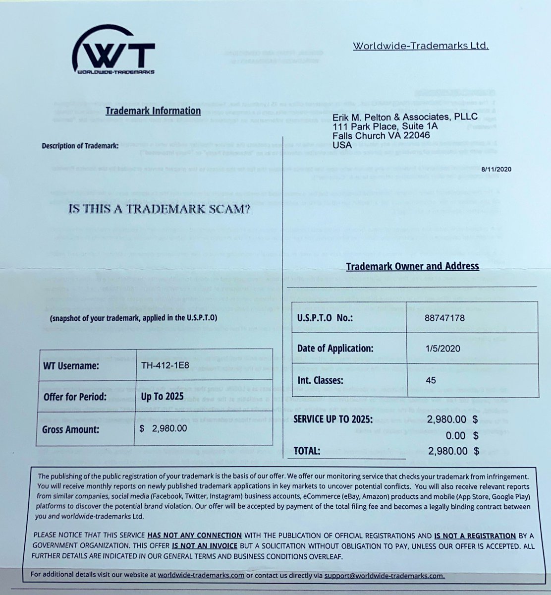 Erik M. Pelton & Associates PLLC Falls Church, VA Office