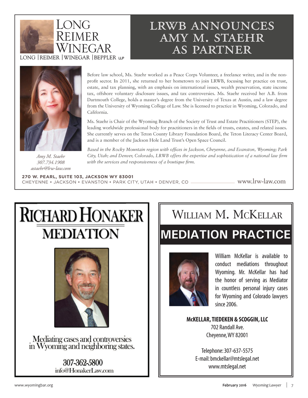 Long Reimer Winegar LLP Jackson, WY Office