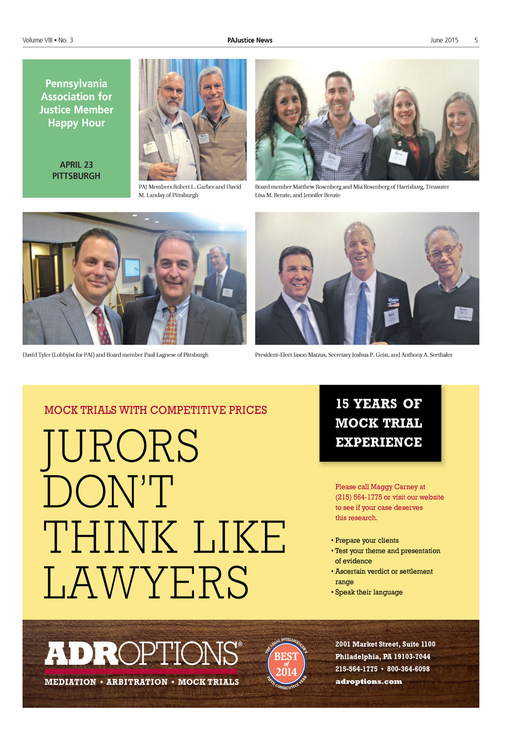 ADR Options, Inc Philadelphia,  Office