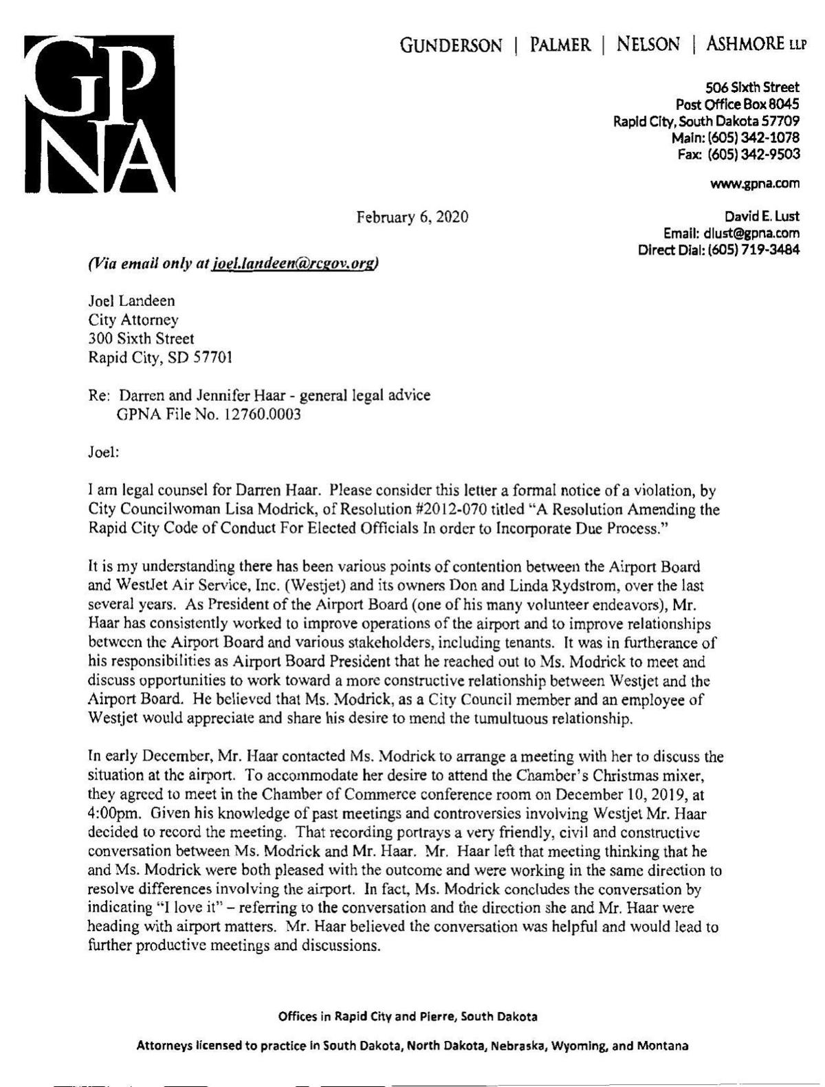 Gunderson, Palmer, Nelson and Ashmore, LLP Rapid City, SD Office