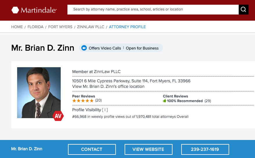 ZinnLaw Fort Myers,  Office