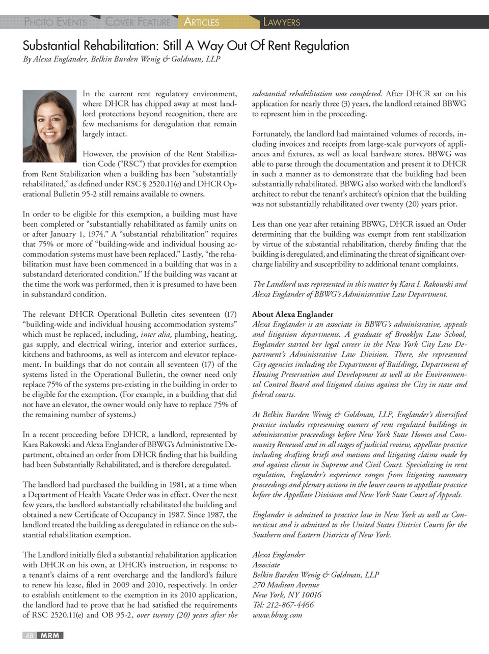 Belkin Burden Goldman, LLP New York City, NY Office