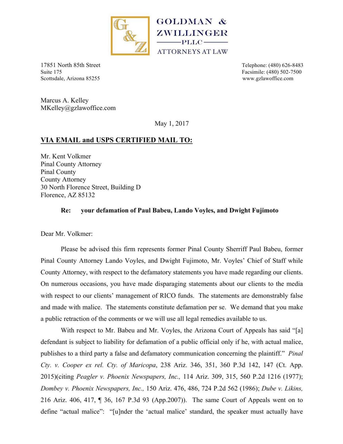 Goldman & Zwillinger PLLC Scottsdale, AZ Office