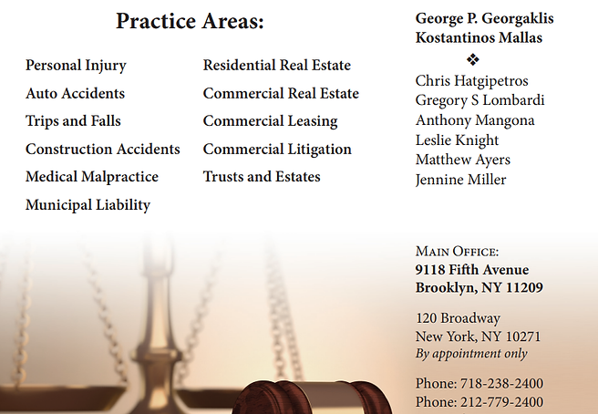 Georgaklis & Mallas PLLC Brooklyn, NY Office