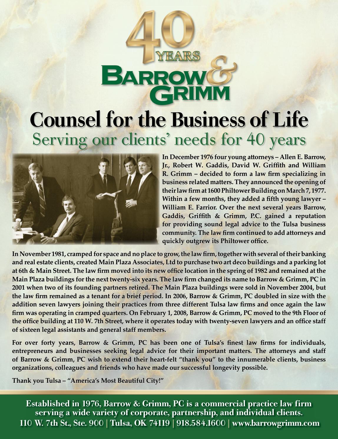 Barrow & Grimm, PC Tulsa, OK Office