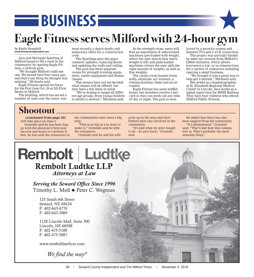 Rembolt Ludtke LLP Seward, NE Office