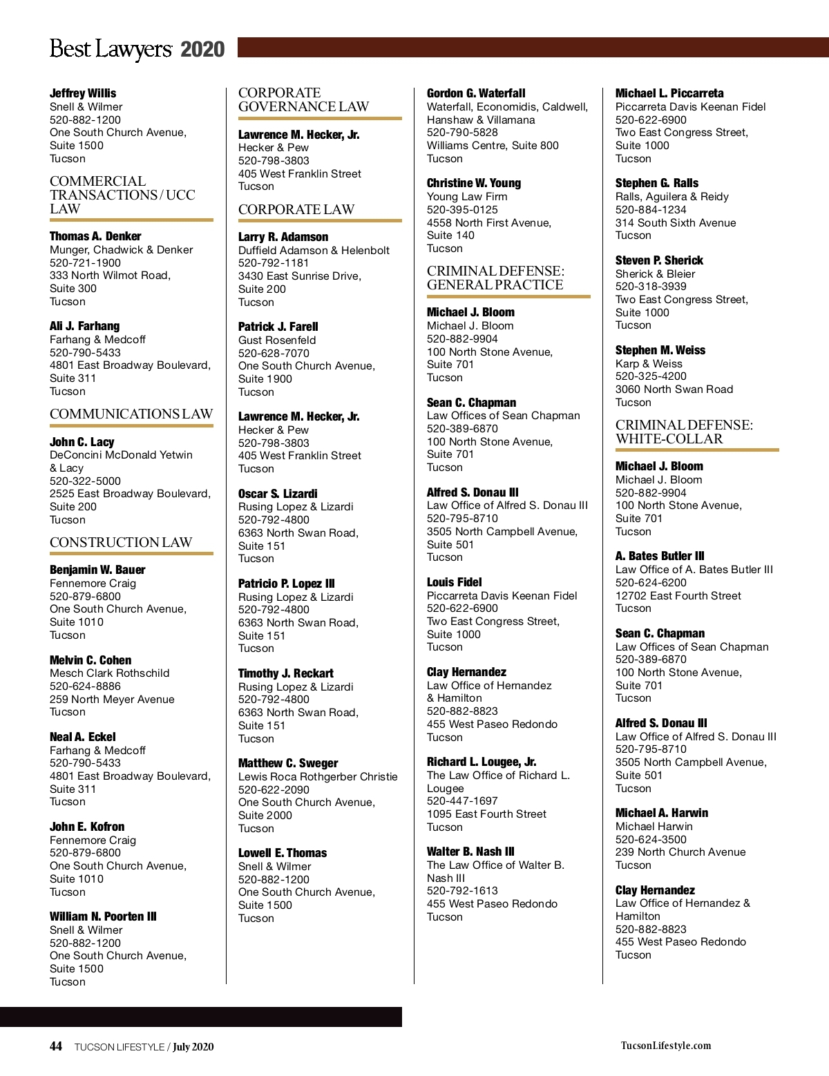 The Law Office of A. Bates Butler III, LLC Tucson,  Office