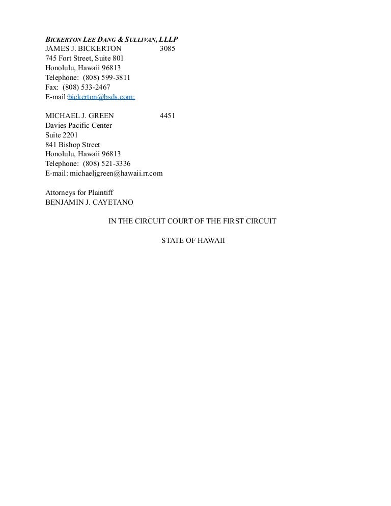 Bickerton Law Group LLLP Honolulu, HI Office