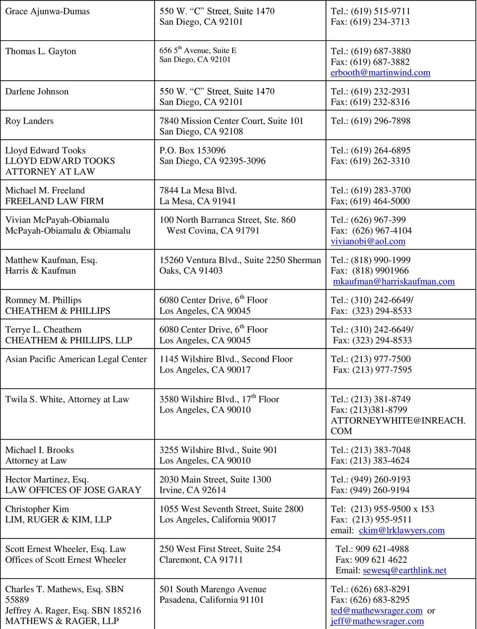 Leland, Parachini, Steinberg, Matzger & Melnick, LLP Los Angeles, CA Office