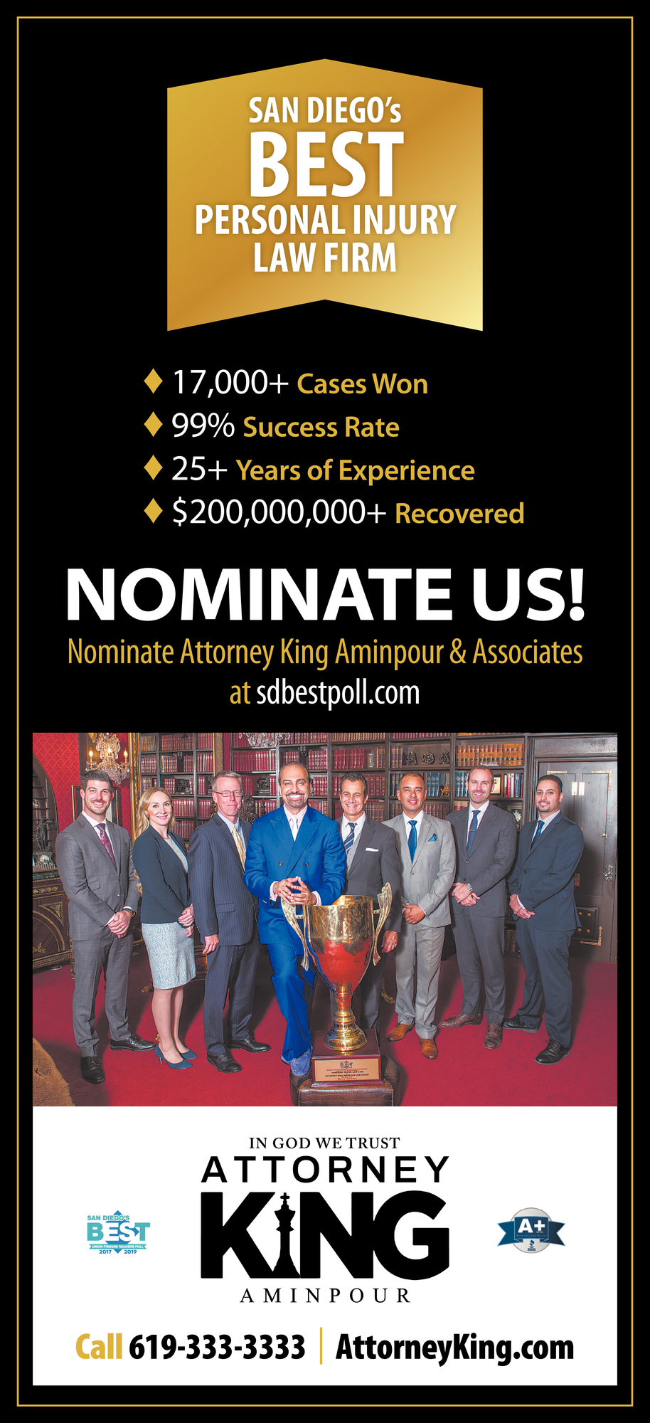 King Aminpour Car Accident Lawyer San Diego,  Office