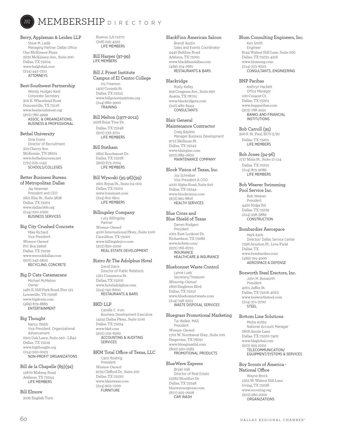 Berry Appleman & Leiden LLP Dallas, TX Office